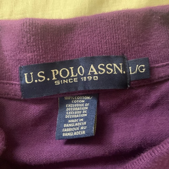 U.S Polo ASSN. Purple Polo Tee - Picture 3 of 4
